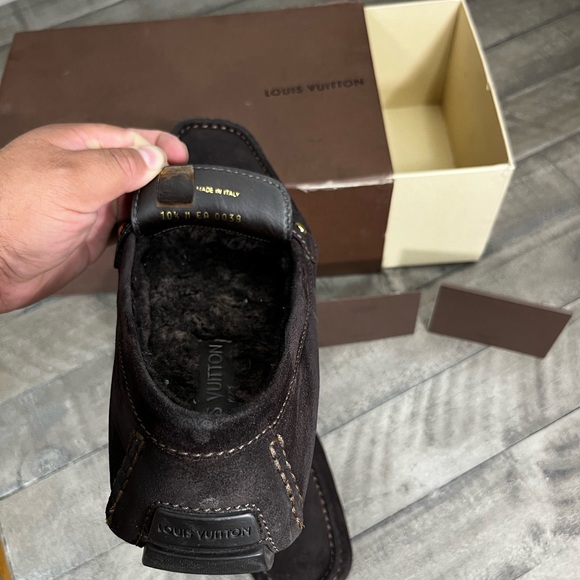 Louis Vuitton Monte CarloBrown Suede Loafers Sz 11.5 US / UK 10.5 - Picture 8 of 8